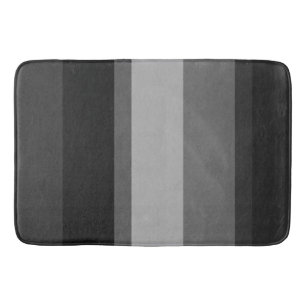 Schwarze und graue Streifen Fett gehobener Designe Badematte