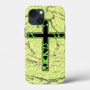 SCHWARZE UND GRÜNE KREUZEN MIT MARKE Case-Mate iPhone HÜLLE