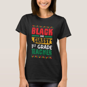 Schwarze und klassische 1. Klasse Lehrer Schwarze  T-Shirt