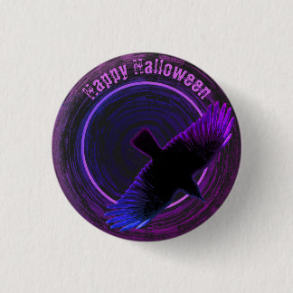 Schwarze und Lila Keile Button