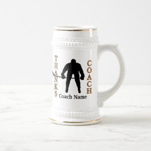 Schwarze und orange Hockey-Zug-Geschenke FOTO und Bierglas