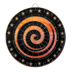 Schwarze und orange regulierte Dart-Scheibe Dartscheibe