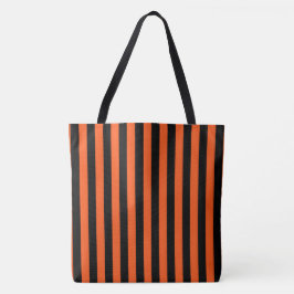 Schwarze und orange Streifen Tasche