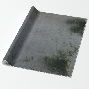 SCHWARZE UND ORANGE STRIPTE FLAG GESCHENKPAPIER