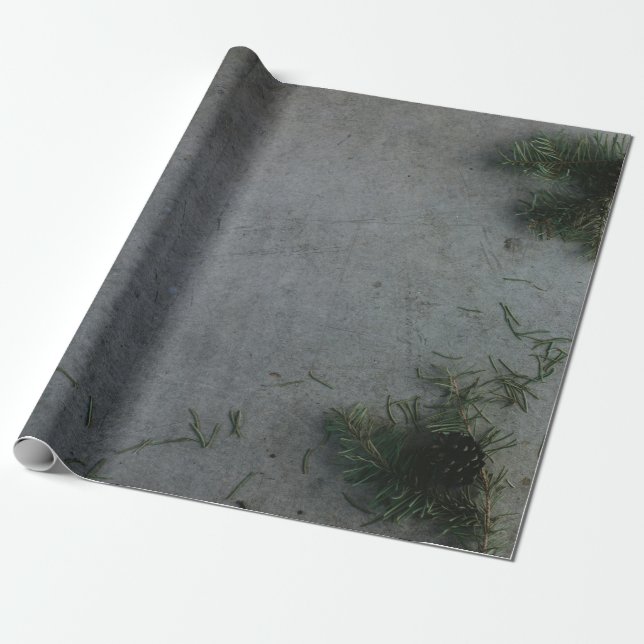 SCHWARZE UND ORANGE STRIPTE FLAG GESCHENKPAPIER (Ungerollt)