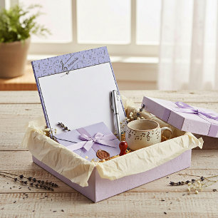 Schwarze und Periwinkle-Musical personalisiert  Notizblock