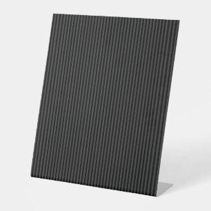 Schwarze und rauchige schwarze schmale vertikale S Sockelschild