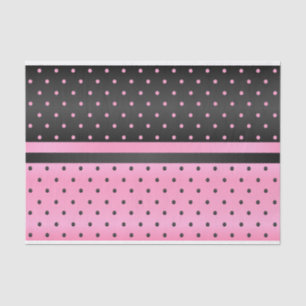 Schwarze und rosa Tupfen Seidenpapier