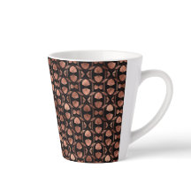 Schwarze und Rosenvergoldete Art Deco Kleine Latte