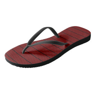 Schwarze und rote Streifen Flip Flops