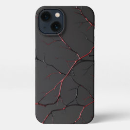 Schwarze und rote Venen iPhone Hülle