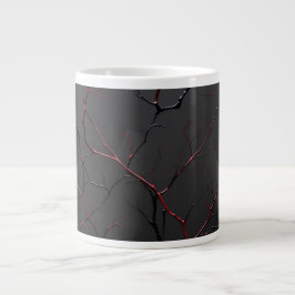 Schwarze und rote Venen Jumbo-Tasse