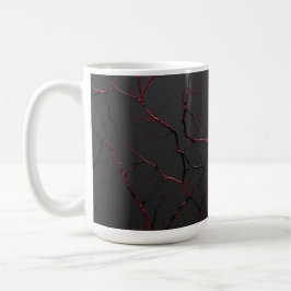 Schwarze und rote Venen Kaffeetasse