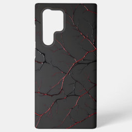 Schwarze und rote Venen Samsung Galaxy Hülle