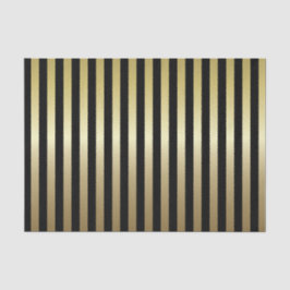 Schwarze und schimmernde Goldstreifen Seidenpapier
