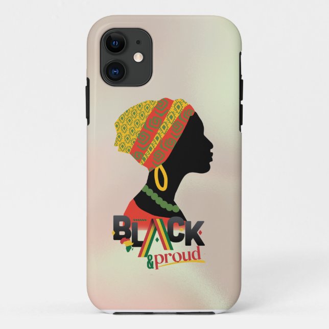 Schwarze und stolze Afrikanerin Case-Mate iPhone Hülle (Rückseite)
