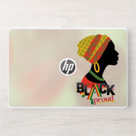 Schwarze und stolze Afrikanerin HP Laptop-Aufkleber