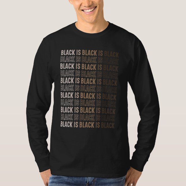 Schwarze und stolze schwarze Geschichte Monat Afro T-Shirt (Vorderseite)