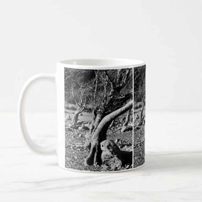 SCHWARZE UND WEISSE BÄUME KAFFEETASSE (Links)
