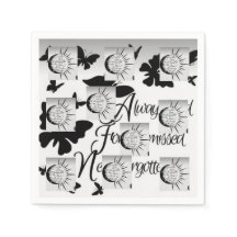 SCHWARZE UND WEISSE DISIGNPaper Napkin