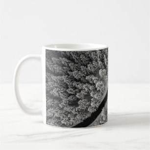 SCHWARZE UND WEISSE FLÄCHENGEBIETE RUG KAFFEETASSE