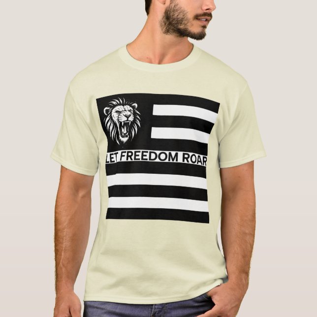 SCHWARZE UND WEISSE FREIHEIT T-Shirt (Vorderseite)