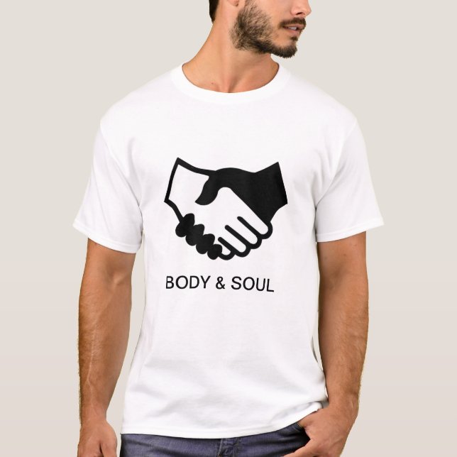 Schwarze und weiße Hände, Körper und Soul T-Shirt (Vorderseite)