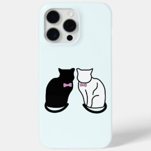 Schwarze und weiße Katze Case-Mate iPhone Hülle