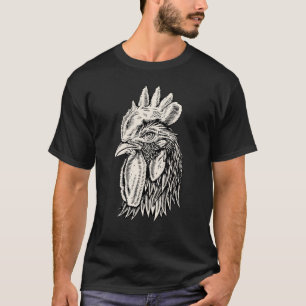 Schwarze und weiße Linien und Punkte - Röster T-Shirt