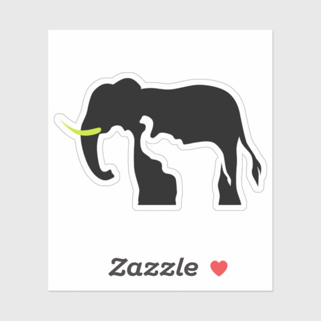 Schwarze und Weiße Löwen Aufkleber (Blatt)