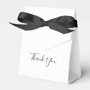 Schwarze und weiße moderne Dankeschön-Geschenkbox Geschenkschachtel