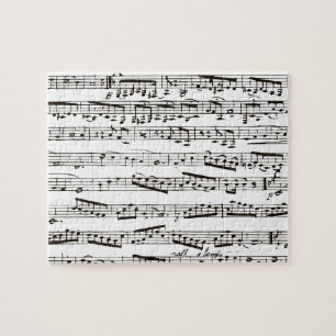 Schwarze und weiße Musiknoten
