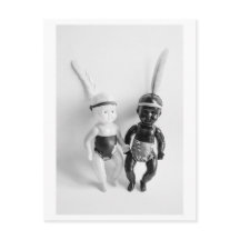 Schwarze und Weiße Puppen-Indianer