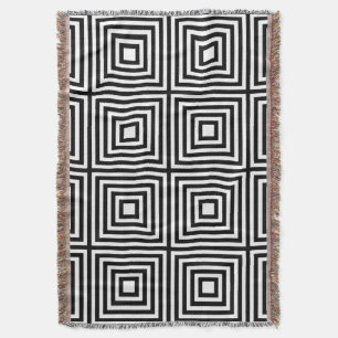 Schwarze und weiße Quadrate Decke