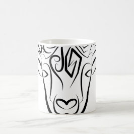 Schwarze und weiße Stammziege / Schafe Kaffeetasse