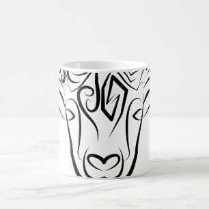 Schwarze und weiße Stammziege / Schafe Kaffeetasse