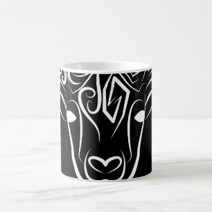 Schwarze und weiße Stammziege / Schafe Kaffeetasse
