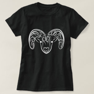 Schwarze und weiße Stammziege / Schafe T-Shirt
