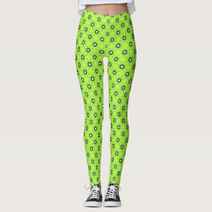 Schwarze und weiße Sterne Leggings