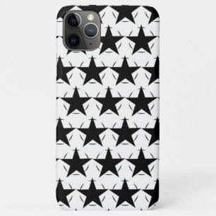 Schwarze und weiße Sterne umkreisen geometrisches  Case-Mate iPhone Hülle