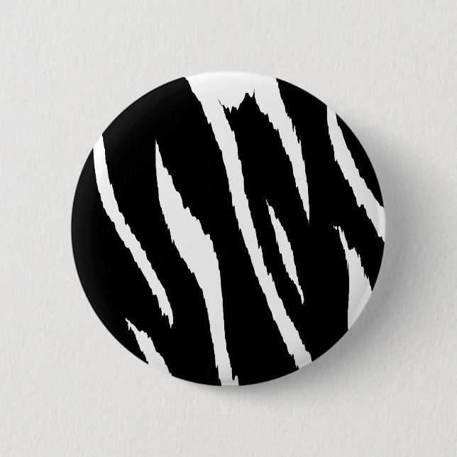 Schwarze und weiße Streifen Button (Vorderseite)