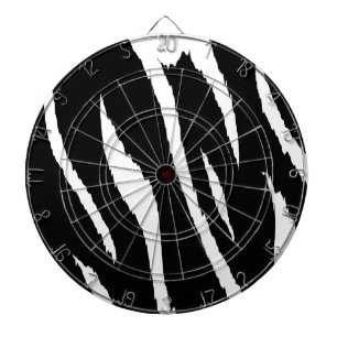 Schwarze und weiße Streifen Dartscheibe