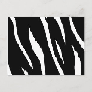 Schwarze und weiße Streifen Postkarte