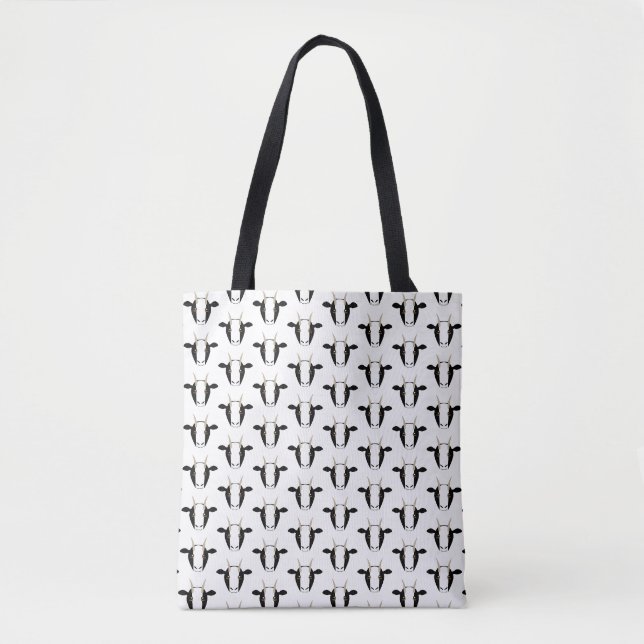 Schwarze und weiße Ziegen auf Tote Tasche (Vorderseite)