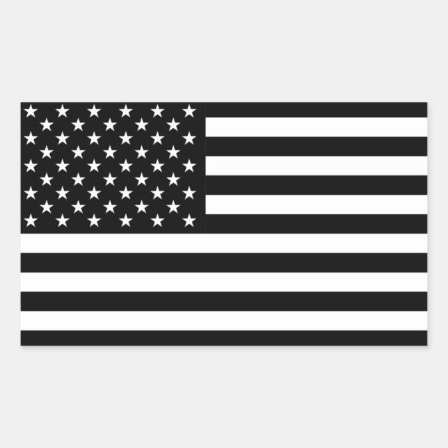 Schwarze US-Flagge Aufkleber des Widerstands (Vorderseite)