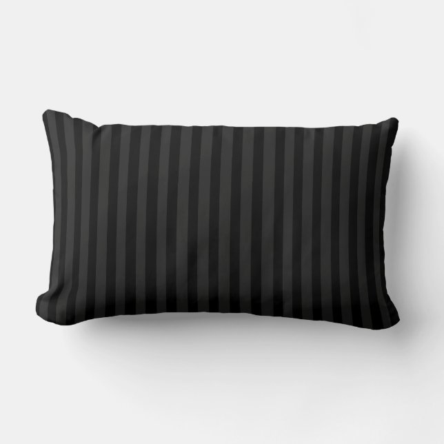 Schwarze Velvet Lendenkissen (Vorderseite)