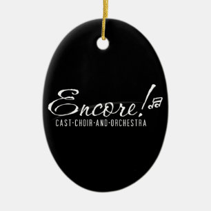 Schwarze Verzierung des Zugaben-Logo-2011 Keramikornament