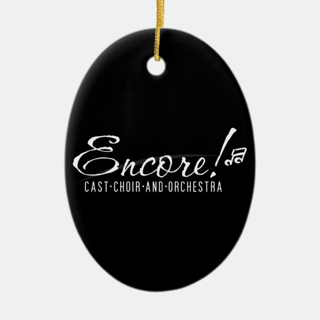 Schwarze Verzierung des Zugaben-Logo-2011 Keramikornament (Vorne)