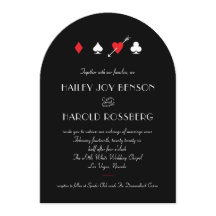 Schwarze Vintage-Las-Vegas-Casino-Hochzeit - Black