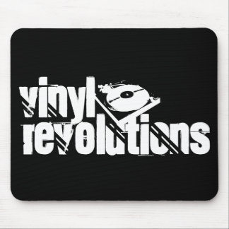 Schwarze Vinylrevolutionen Mousepad